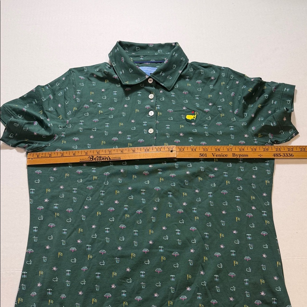 The Masters Magnolia Lane Collection Women’s Short Sleeve All over Print Polo - Picture 4 of 8